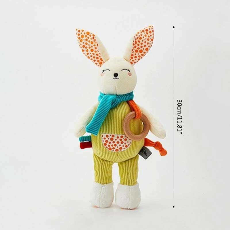 ตุ๊กตากระต่ายกระต่ายน่ารักตุ๊กตาสัตว์ Soothing Sleeping Aids ตุ๊กตาของขวัญ 15UB