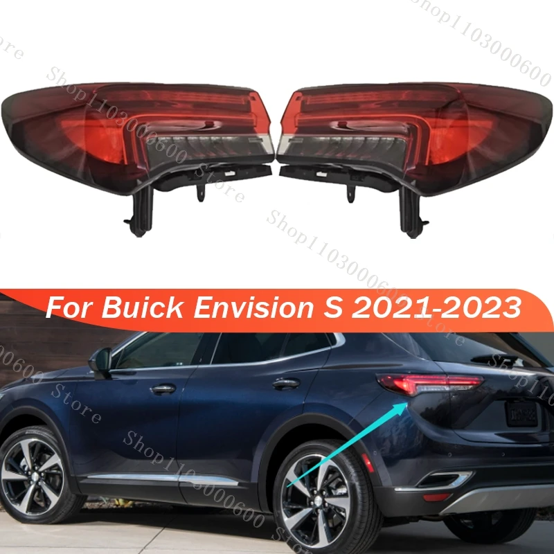 For Buick Envision S 2021 2022 2023 LED Rear Tail Light Cover Driving Brake with Turn Signal Lamp Car Accessories