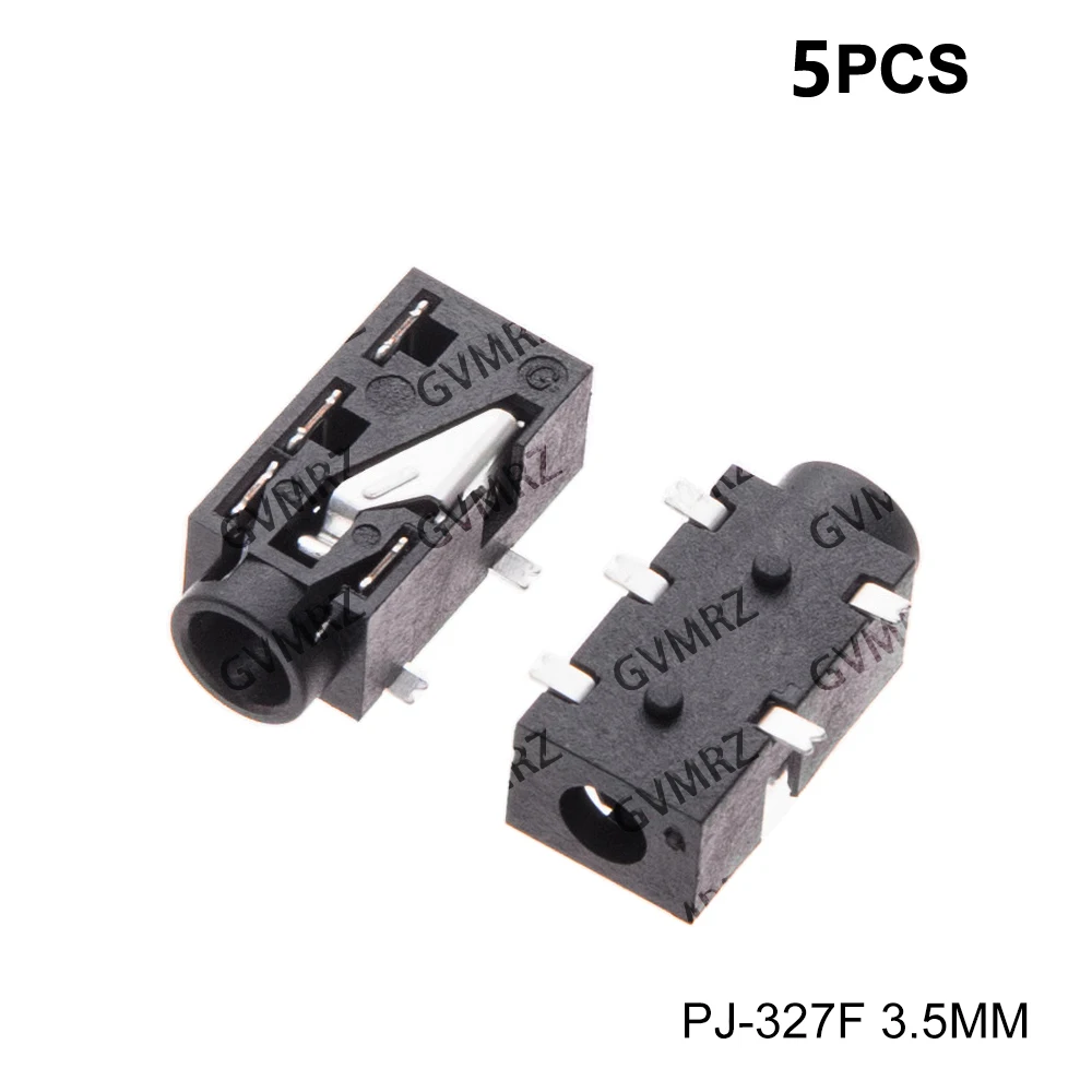PJ-392 PJ327F Headphone jack 3.5MM PJ Audio video female dual channel stereo jack Jack Socket Stereo Solder Panel Mount PJ-313