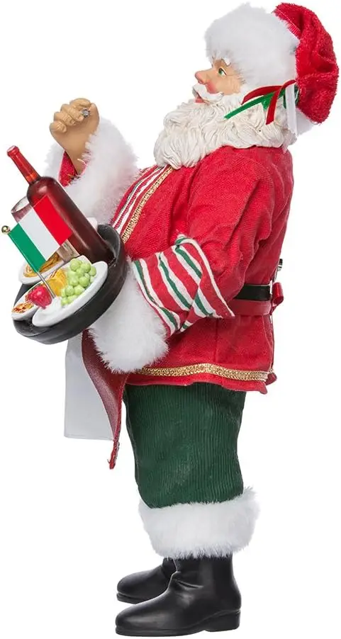 Kurt Adler Musical Fabriche Papai Noel Italiano, 10,5 polegadas