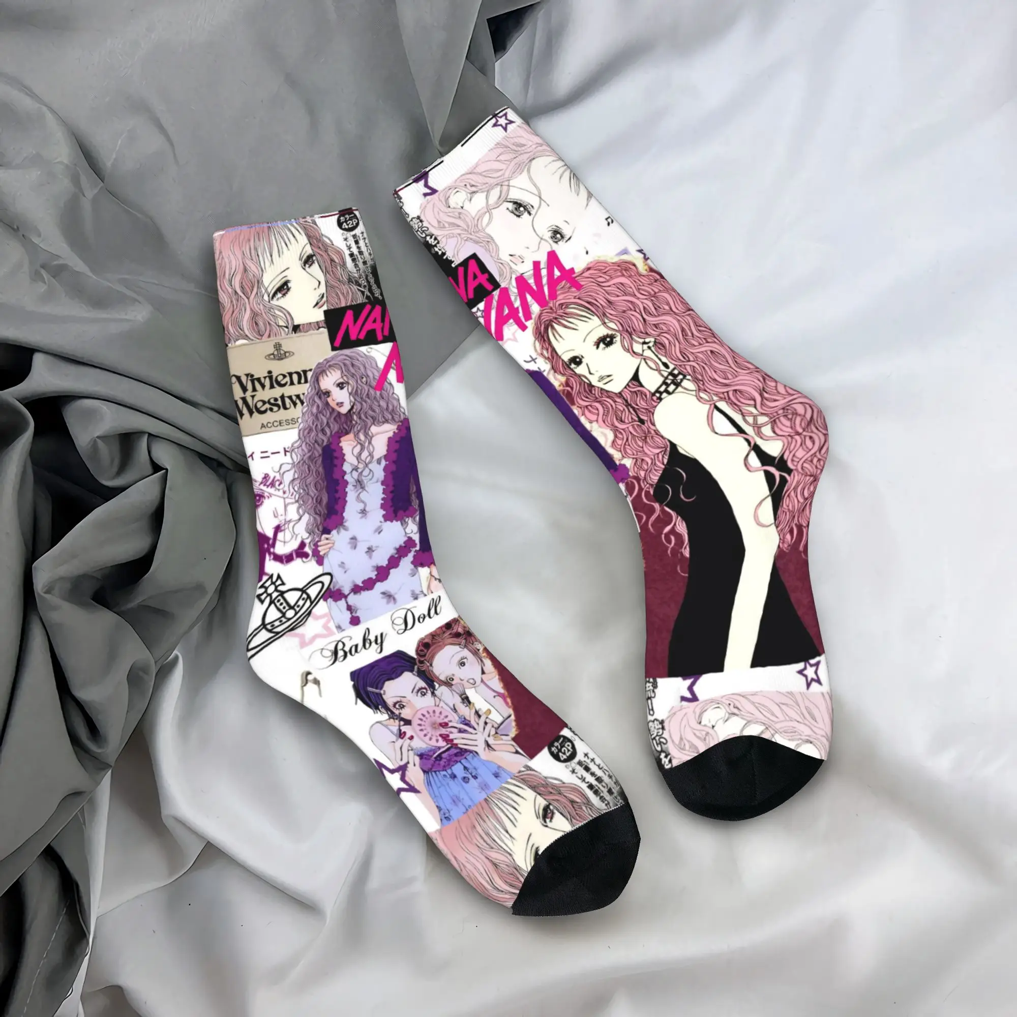 

Зимние теплые крутые мужские и женские носки Nana Ai Yazawa, впитывающие пот носки в стиле аниме,