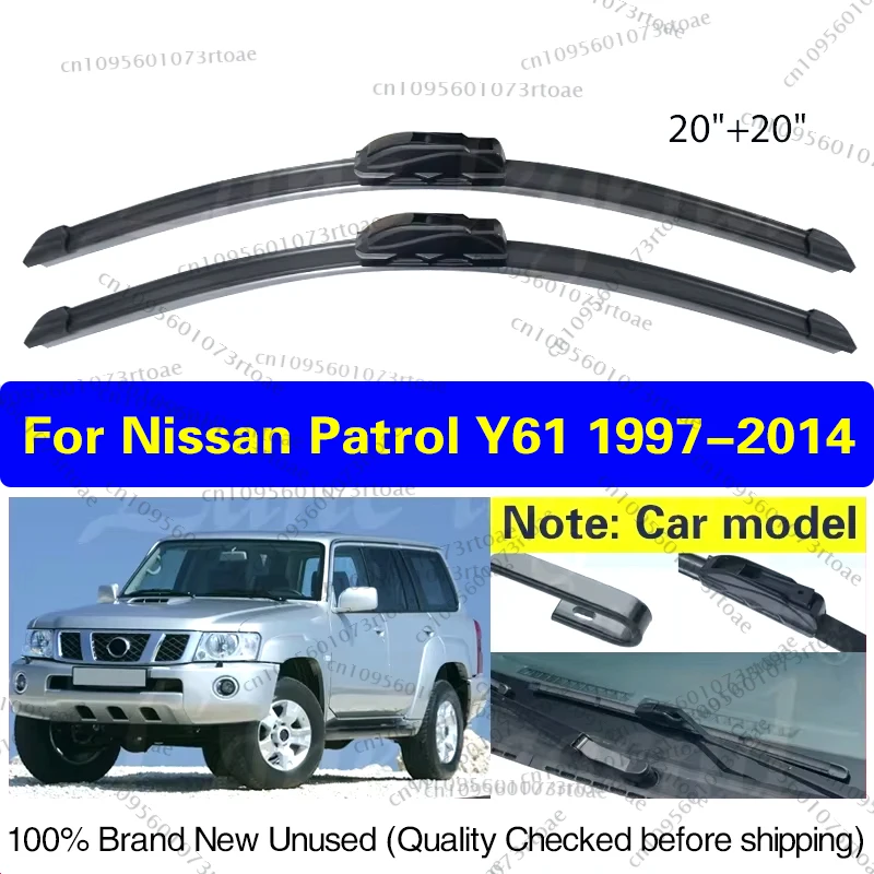 

Автомобильные щетки стеклоочистителя для Nissan Patrol Y61 1997-2014 мягкие резиновые щетки для лобового стекла 20 "+ 20" автомобильные аксессуары