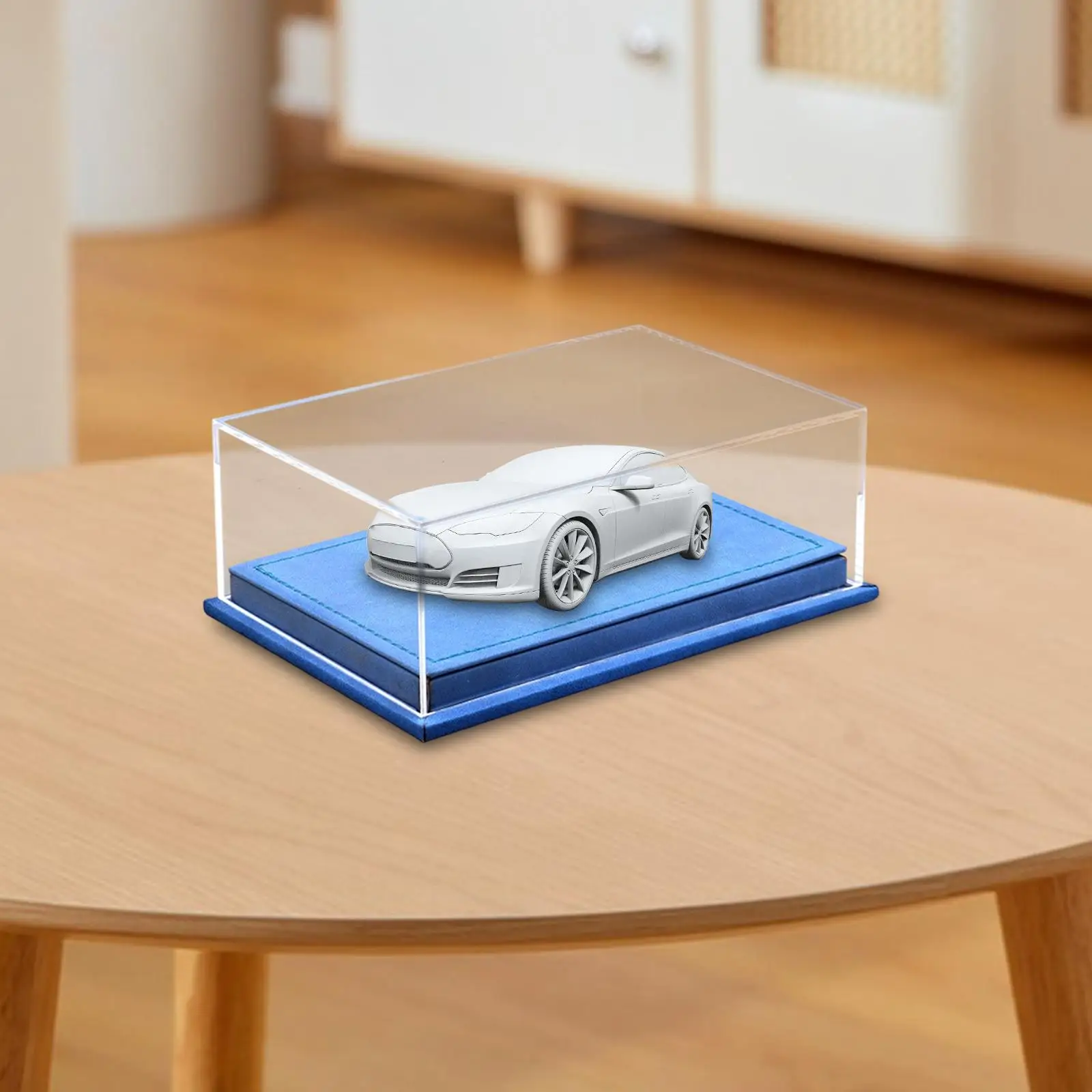 Clear Acrylic Model Car Display Case 1/64 Scale Decoration Countertop Scene Versatile Showcase Storage Box for Collectibles Arts