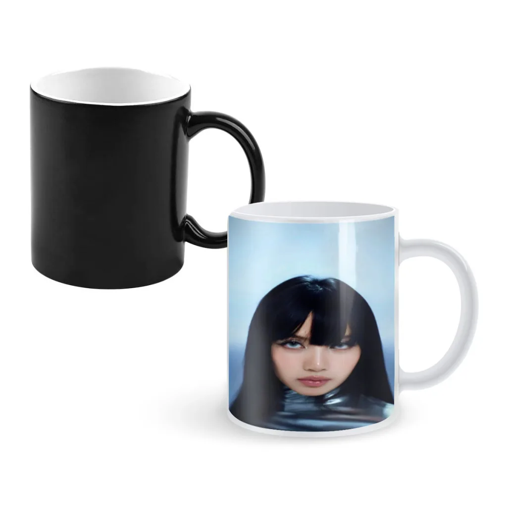 

L-LisaS Rockstar Classic Creativity Change Color Chang mug Ceramic mug Hot Coffee Cup Breakfast Cup mug Friend Gift