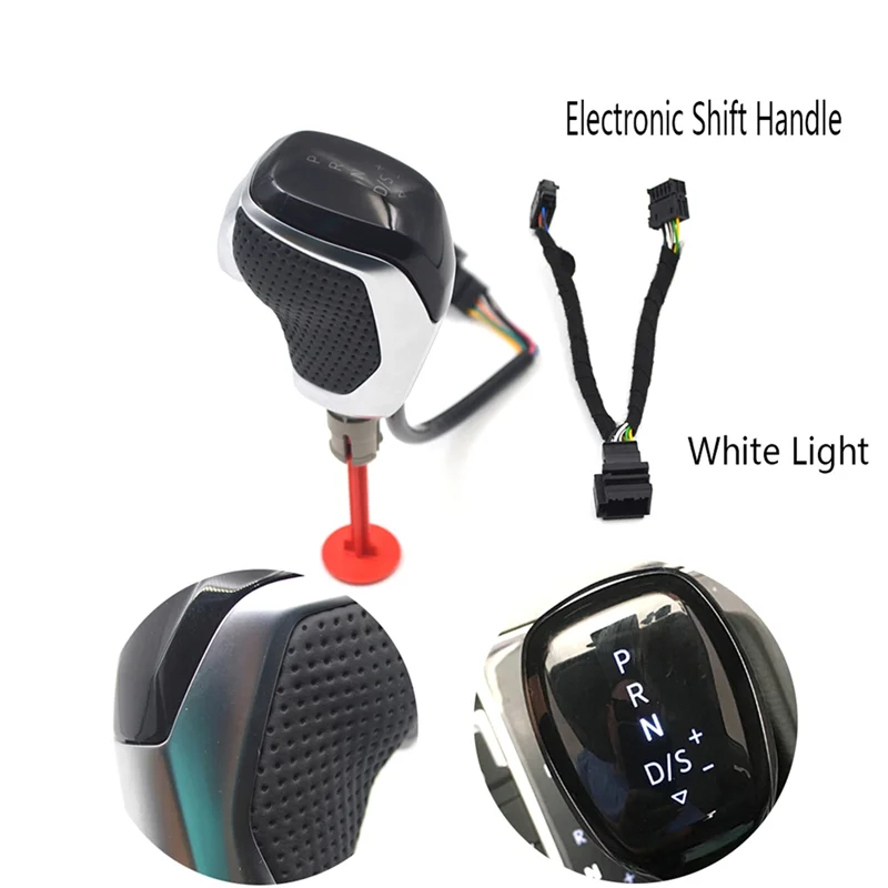 BB-مقبض التحول الإلكتروني LED مقبض ناقل الحركة لشركة فولكس فاجن جولف MK6 MK7 باسات B7 B8 تيجوان MK2 DSG B ملحقات الإضاءة البيضاء