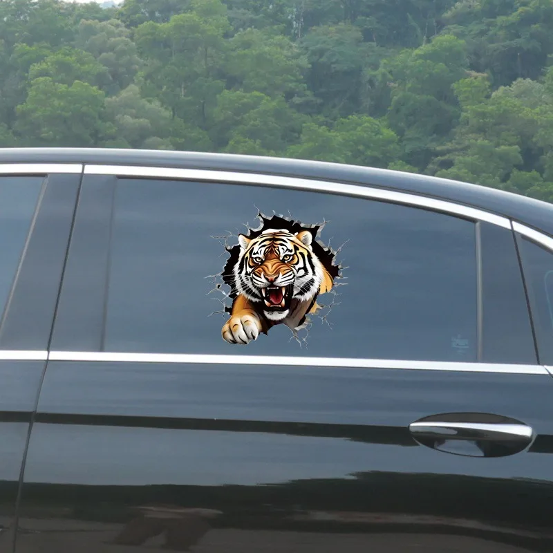 

1pcs Car Tiger Stickers Cute Tiger Head Stickers Fun and Funny Cartoon Body Rhinestone Picture Mosaic Sale Home Decor Gift