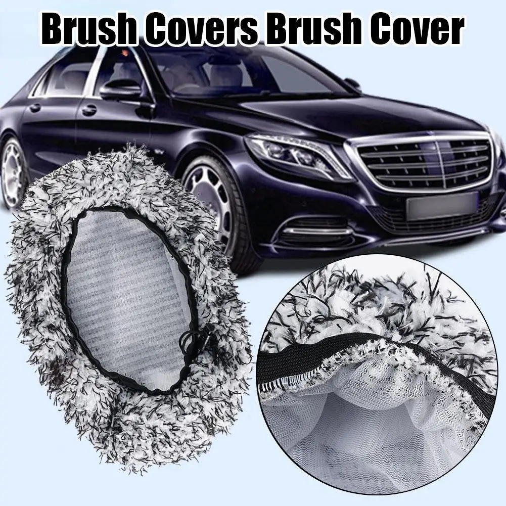 Long-handle Water Brush Replacement Cloth Cover Car Wash Brush Plush Chenille Mop Household Mop Cloth Cover Car Cleaning image 2