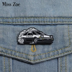 Japanese Anime Comics Enamel Pins Custom Car Drift Brooches Lapel Badges Punk Gothic Jewelry Gift for Kids Friends