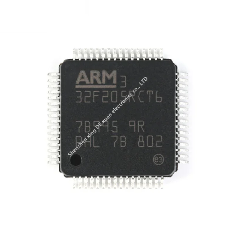 Original genuine STM32F205RCT6 LQFP-64 ARM Cortex-M3 32-bit microcontroller MCU Integrated circuit IC