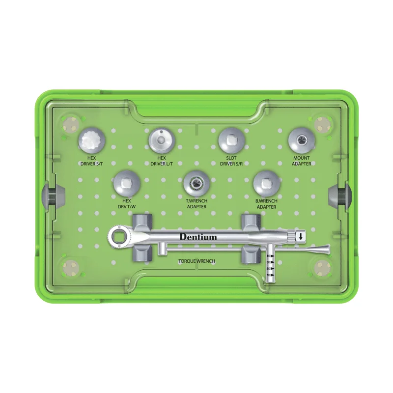 Dentium Dental Prosthetics Instrument Kit Implant XIP With Torque Wrench Drivers dental tools