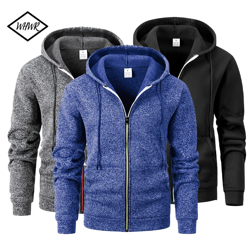 

2025 New Men's Long Sleeve Sports Fitness Casual Sweatshirt Cardigan Hooded Jackets Cardigan Hooded Sweatshirts Baseball Jacket