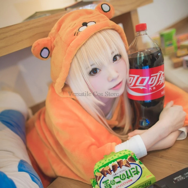 Anime Costume Cosplay Himouto! Umaru-chan Cloak costume Flannel Comfortable Blanket Cloak Soft Cap dress for Halloween Party