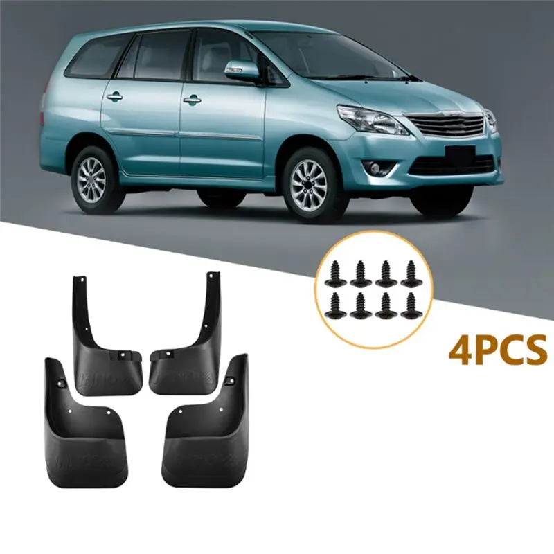 Steady Car Mud Flaps Fender Mud Guard Flap Splash Flaps Accessories For Toyota Innova 2011-2015