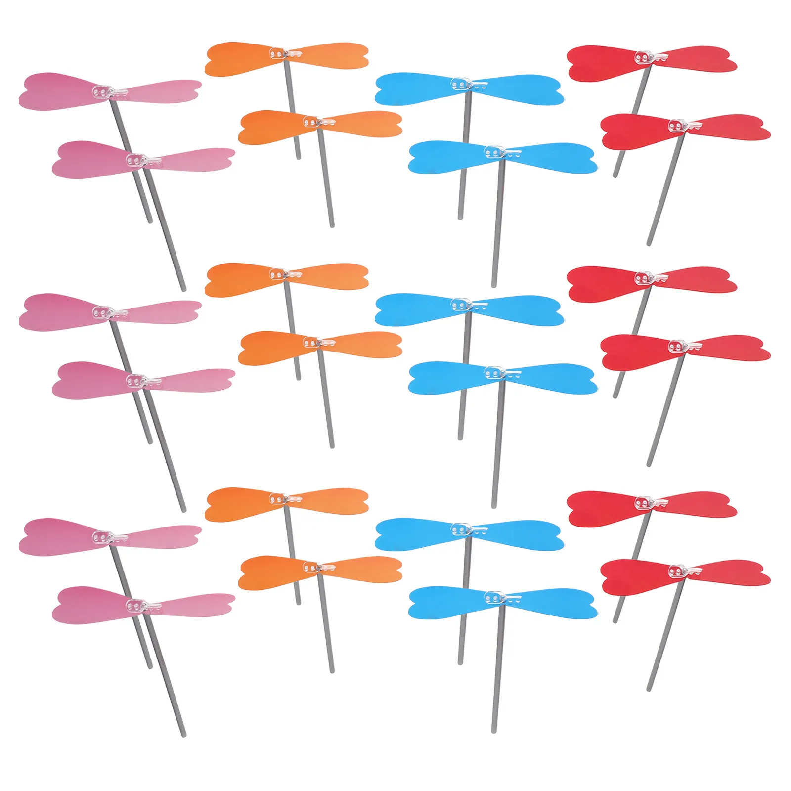 

20Pcs Flying Dragonfly Hand Helicopter Propeller DIY Outdoor Play Creative Educational Science Exploration for Kids Family