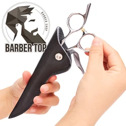 PU Leather Scissors Bag Salon Professional Scissors Protection Cover Portable Haircutting Shear Pouch Barber Accessories