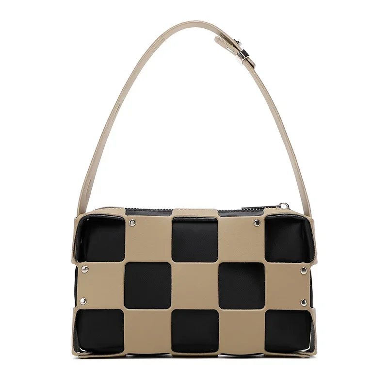 

2025 Spring Summer New Korean Style Shoulder Bag Retro Printed Messenger Bag Simple Texture Fashion Small Bag