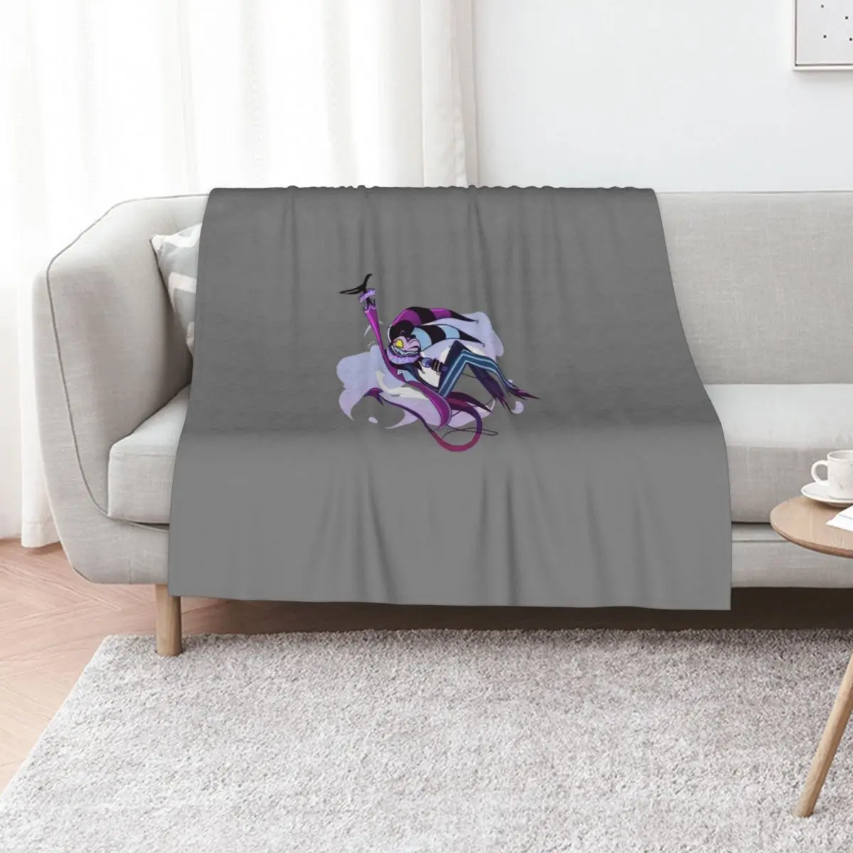 Helluva Boss - Fizzarolli Throw Blanket Blankets For Sofas Hairy halloween Plaid on the sofa Plush For Sofa Thin Blankets