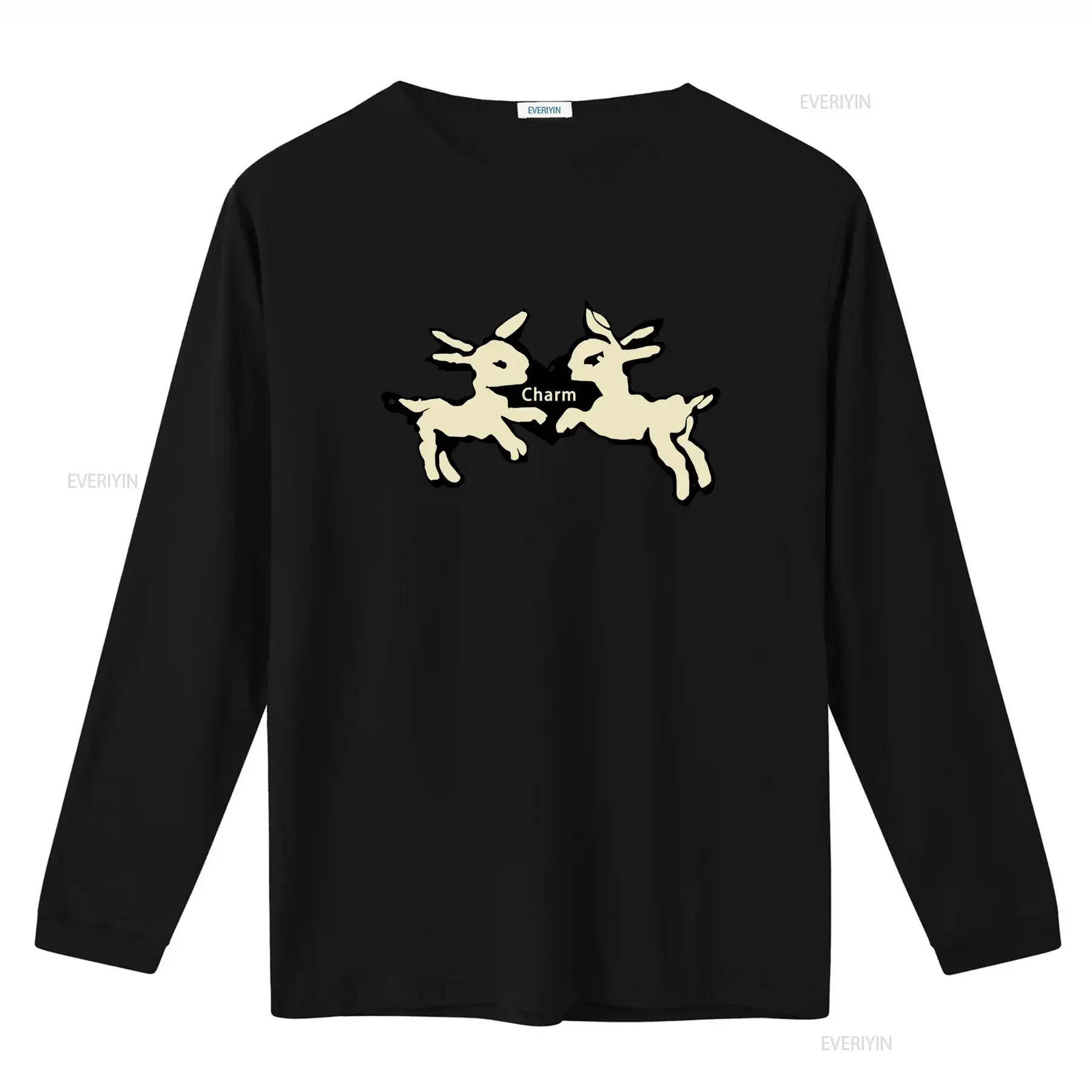 Clairo Charm Album T Shirt Merch Cute Cartoon Goat Print For  vintage Washed graphic Soft Slightly streetwear Comfortable