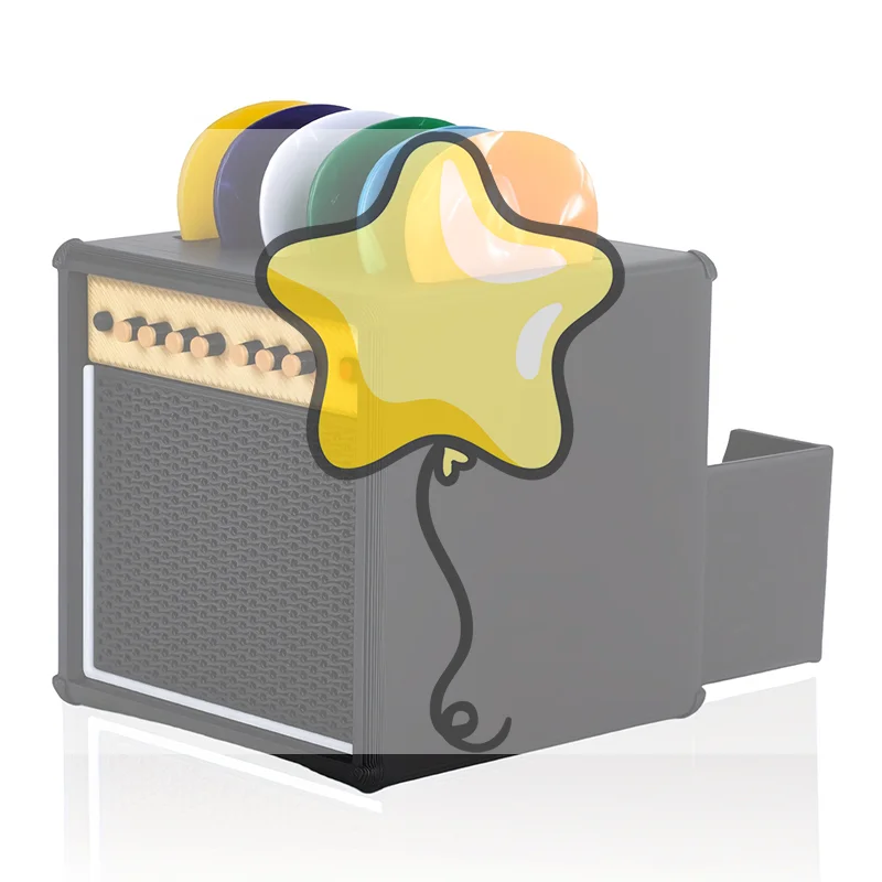3D Printed Portable Guitar Pick Holder With Drawer Waterproof Dustproof Guitar Picks Organizer Picks Storage And Display Gifts