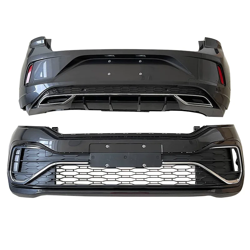 Front Bumper Rear Bumper Assembly For Volkswagen Vw T-ROC Rline Unpainted Bottom Grill Body Kit Surround Car Accessories