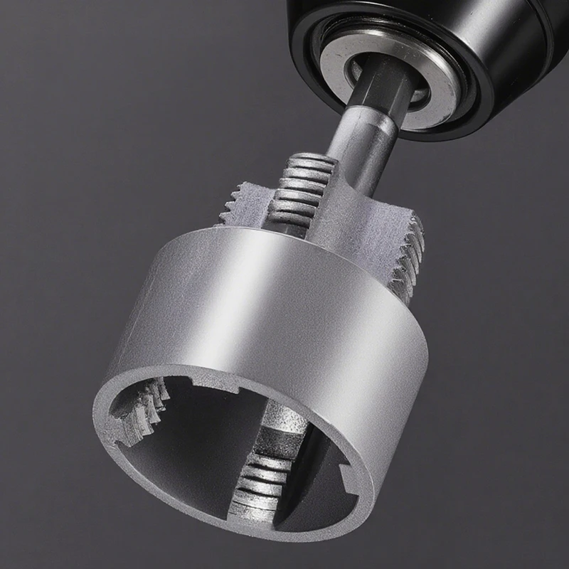 Strumento per maschiatura del filo per trapano elettrico universale per tubi in plastica con apertura filettatura interna esterna per tubi dell'acqua a 4 punti + 6 punti