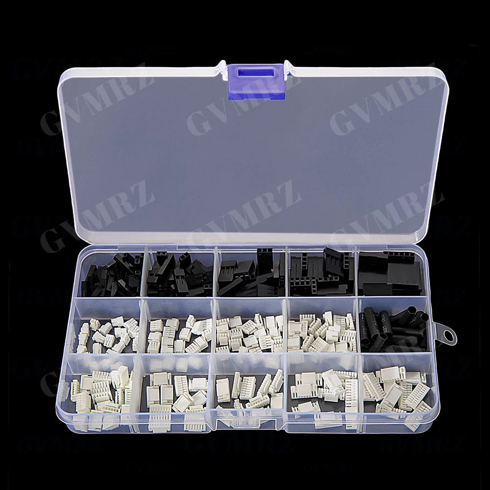 2P-6P GH1.25MM Male Rubber Shell Plug with Clip Dupont Shell Crimp Cable with Terminal Wire Assembly Boxed 2P 3P 4P 5P 6P