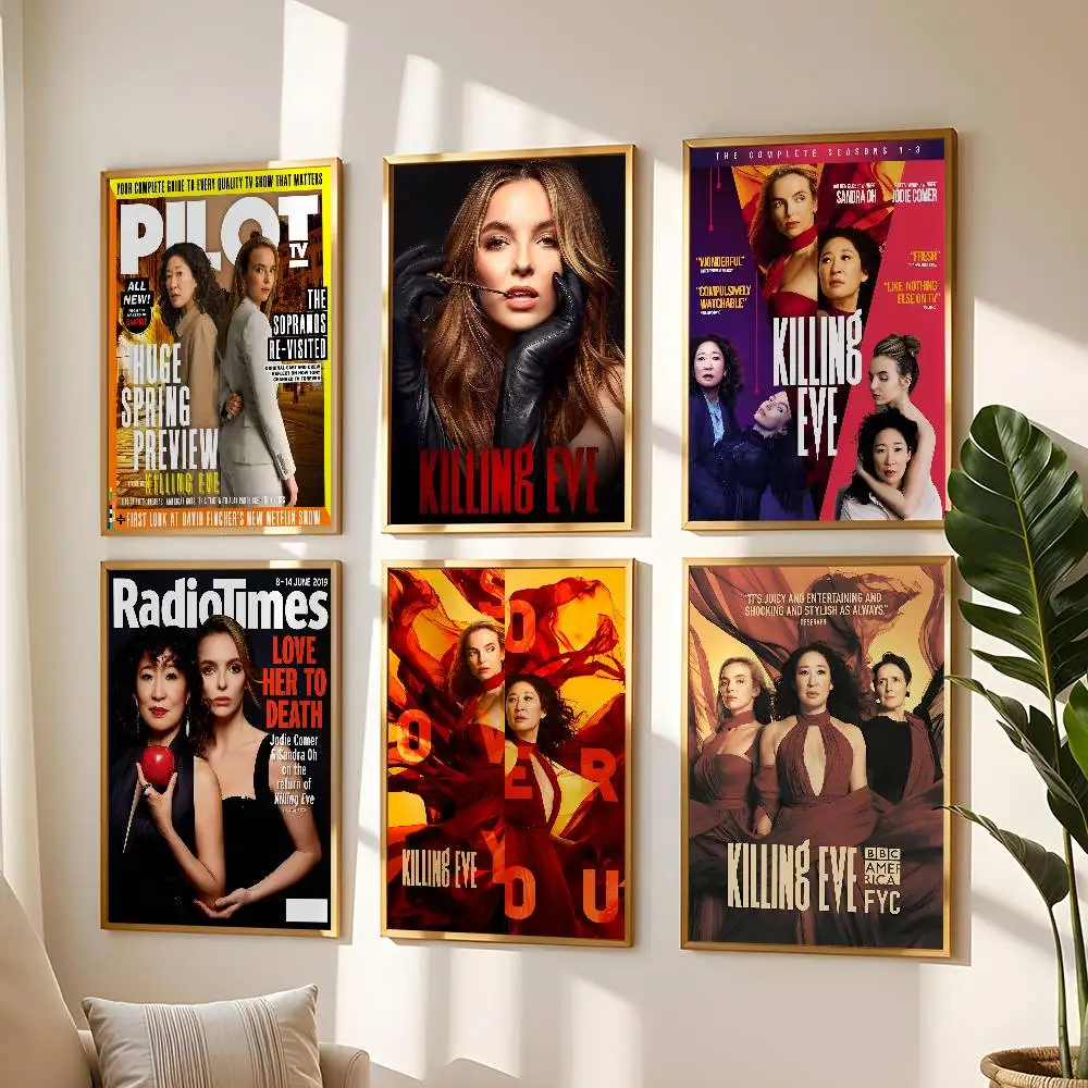 Movie Killing Eve Poster High Quality Print Waterproof Wall Art Sticker For Bar Living Room Decor Gift