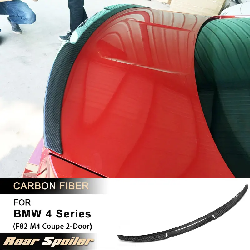 

Car Rear Trunk Spoiler Wings for BMW 4 Series F82 M4 Coupe 2-Door 2014-2017 Rear Spoiler Boot Wing Lip Body Kit Carbon Fiber