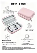 CCD Camera Carrying Case, Shock-Resistant Digital Camera Storage Box, EVA Hard Shell Portable Travel Bag for Camera, Memory Card 2