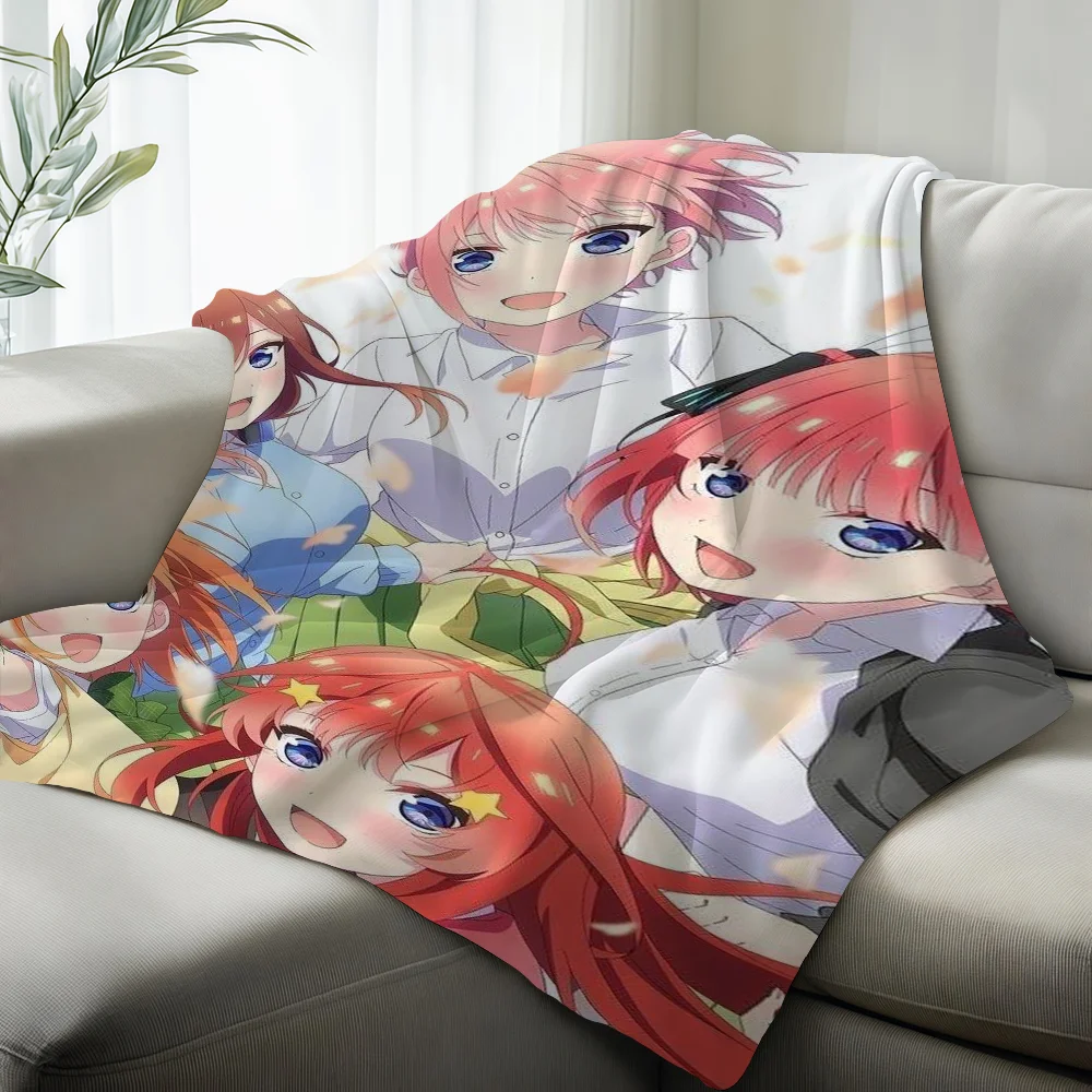 Anime The Q-Quintessential Quintuplets Blanket Suitable For Sofas Beds Offices Cars Outdoor Travel An Ideal Gift For Friends