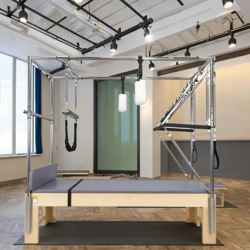 YTYIN Pilates Machine Core Bed Reformer With Maple Wood Durable Pilates Reformer And Reformer Features