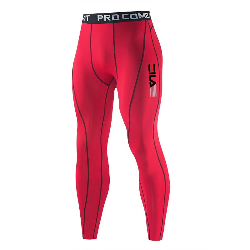 Men Gym Sportswear Muscle Bodybuilding Compression Pants Running Sports Long Pants Jogging Fitness Male Elastic Tights Trousers image 5