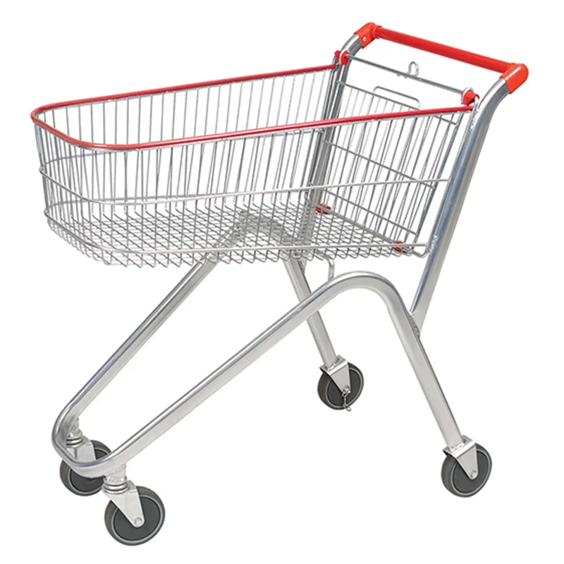 High quality large custom supermarket metal shopping trolley