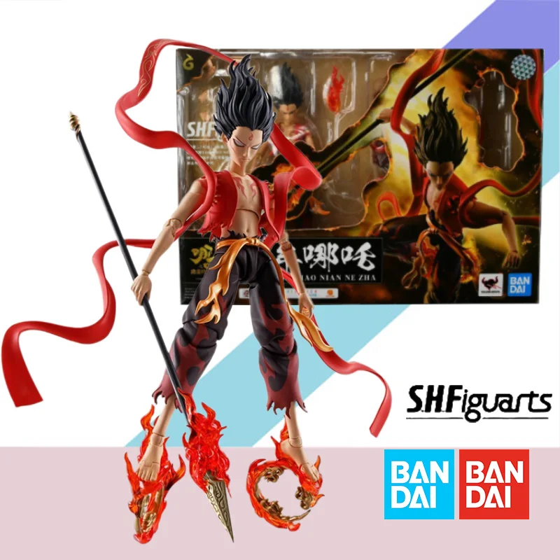 

Bandai Original Shf Nezha Birth Of The Demon Ne Zha Фигурки Китай Аниме Игрушка Фигурка Периферия Орнамент Модель Игрушка Подарок