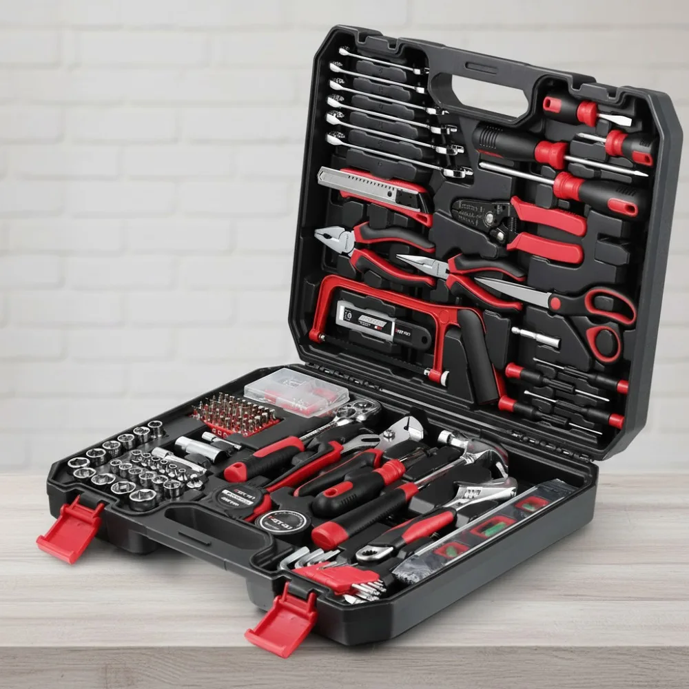 

218-Piece Professional Tool Kit with Toolbox - Home Repair, Auto Maintenance & DIY Projects