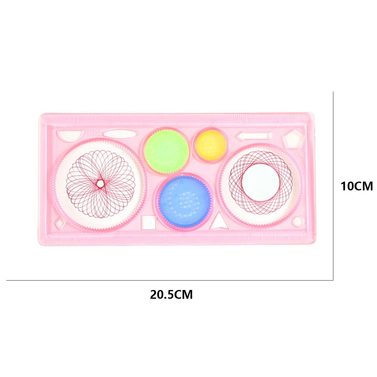 Spirograph Ruler Magic Ruler Set Geometry Spiral Drawing Template Creative Art Craft Interlocking Gears Wheels Kids Painting Toy