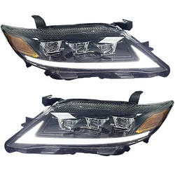 Auto lamps for Toyota Camry US Version camry 2007 2008 2009 2010 2011 year upgrade 3 lens LED headlights plug and play