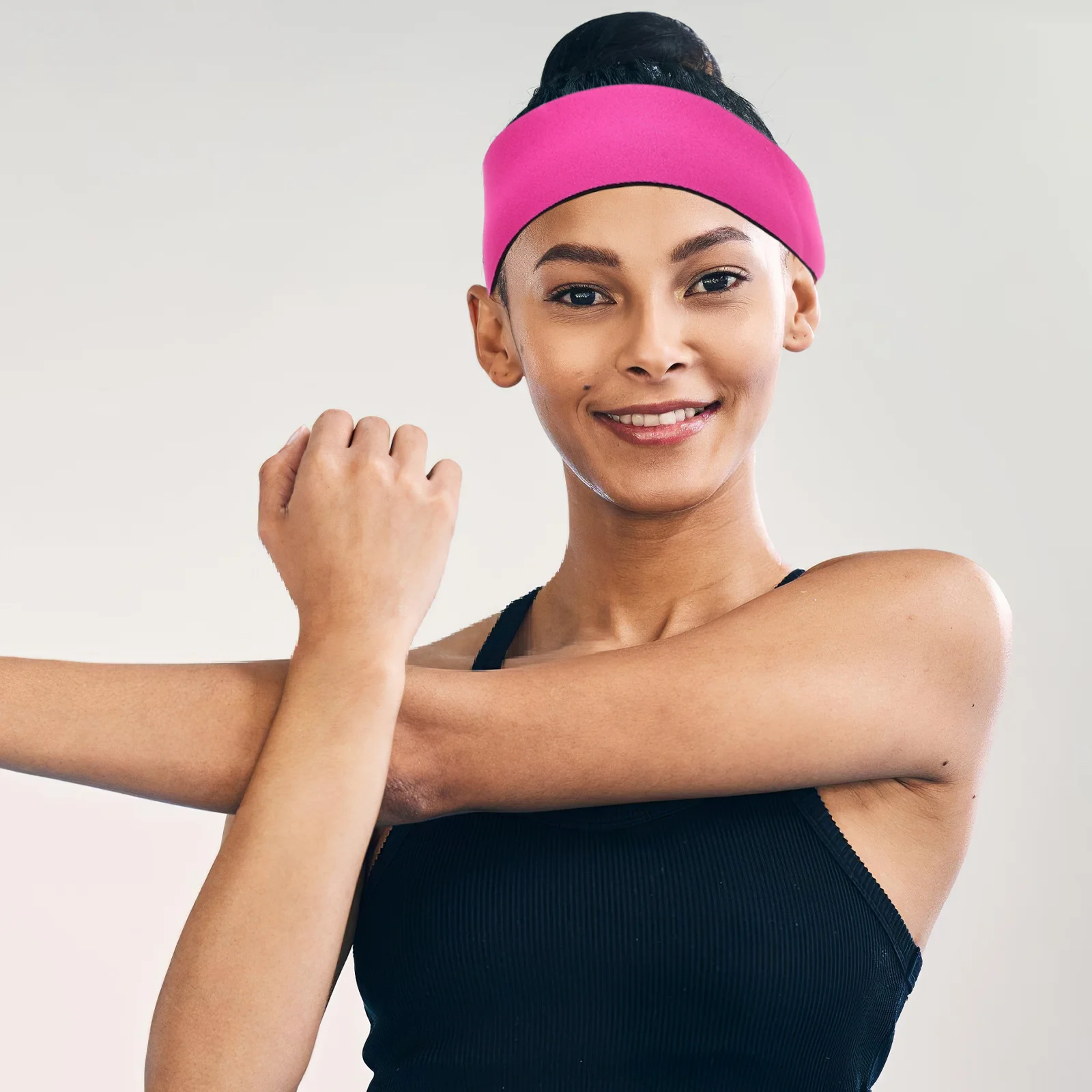 قطعتان من قبعات رباط الأذن المقاومة للماء لحماية الأذن للسباحة والرياضات المريحة والمتينة