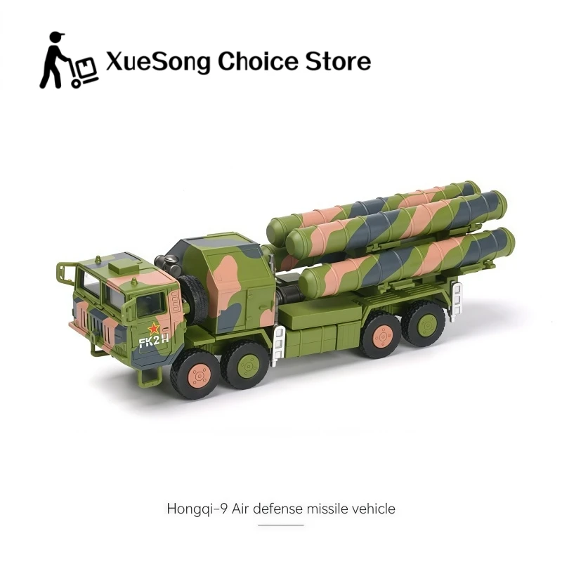 1/72 Chinese HQ-9 Anti-Aircraft Missiles System Military Vehicle Model Glue Free Pre-Colored Assembled Bricks Toys For Xmas Gift