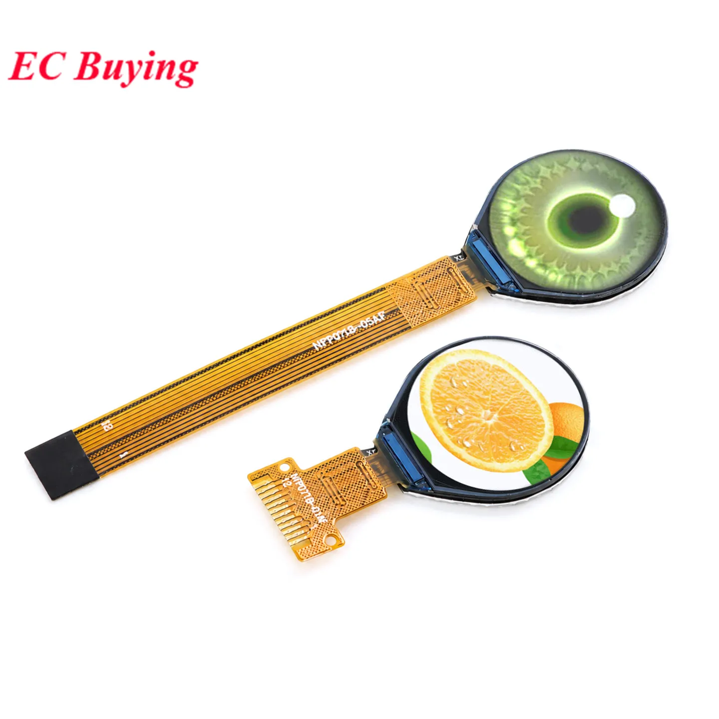 0.71 inch HD IPS TFT LCD Round Display Module 0.71'' Colorful Screen 160x160 GC9D01 Driver 4-SPI Serial Interface Full View 12Pi