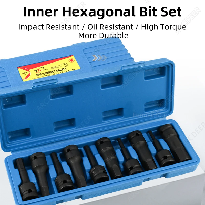 Impact Hex Driver Bit Set 1/2