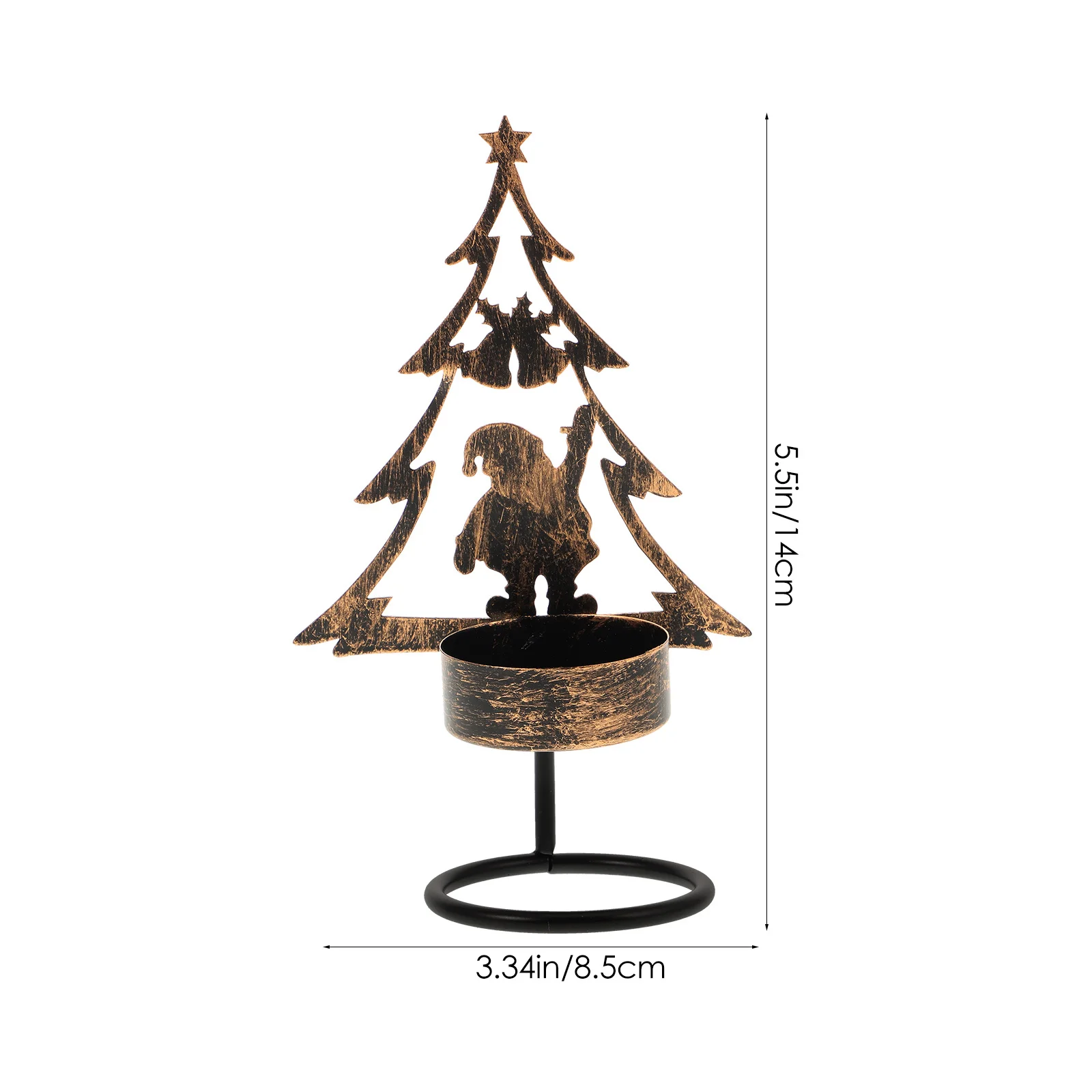 حامل فني حديدي لعيد الميلاد، ديكور منضدية معدني مصنوع يدويًا لحفلات عيد الميلاد، قطعة مركزية لتزيين المنزل