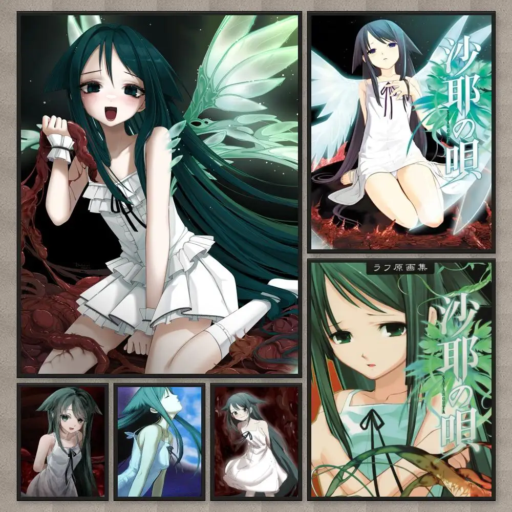 Anime S-Saya no Uta Poster Modern  Wall Art Aesthetic Minimalist Bedroom Decor Cafe Home Gift PP