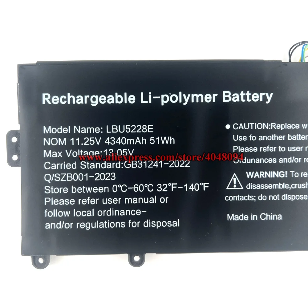 Nowy LBU5228E do LG Ultra 13U70P 24BA0130C234 Series 11.25V 51Wh 4340mAh — zdjęcie produktu 4