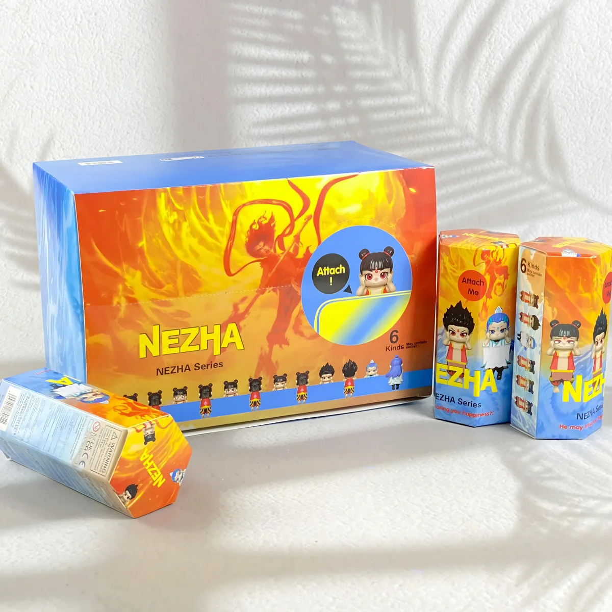 12pcs New Cupid Angel Nezha Series Attach Table Blind Box Cute Mysteries Surprise Fans Nezha Aobing Toy Car Ornaments Gifts