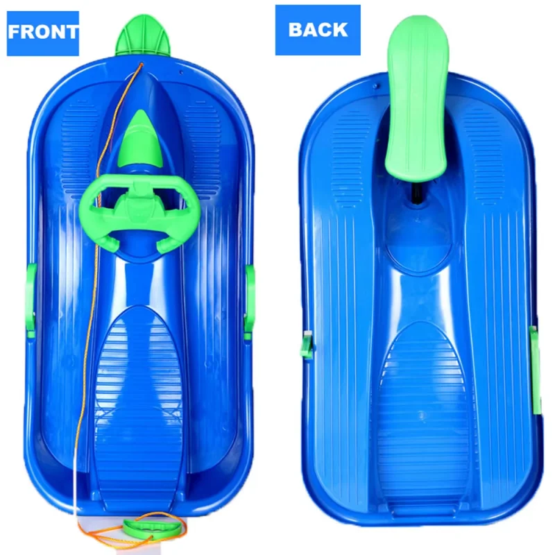 어린이용 스노우 썰매, 스티어링 휠과 브레이크 포함, - Kids Unique Outdoor Toys 리뷰 및 가격