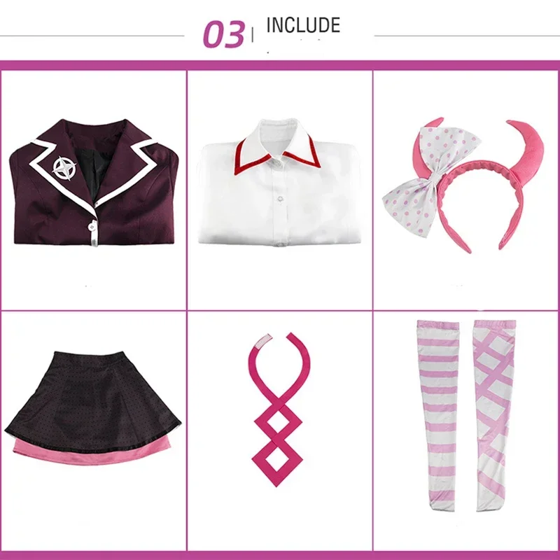 زي Utsugi Kotoko التأثيري JK موحدة الباروكات أغطية الرأس هالوين امرأة ملابس للحفلات ملابس المدرسة MN12