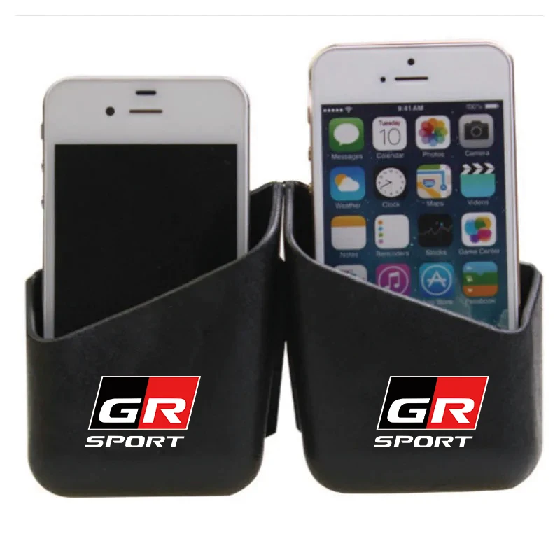 2pcs Car Universal Pillar Storage Box IC Card Phone Cigarette Holder For Toyota GR Sport Gazoo Racing Supra 86 Car Accessories