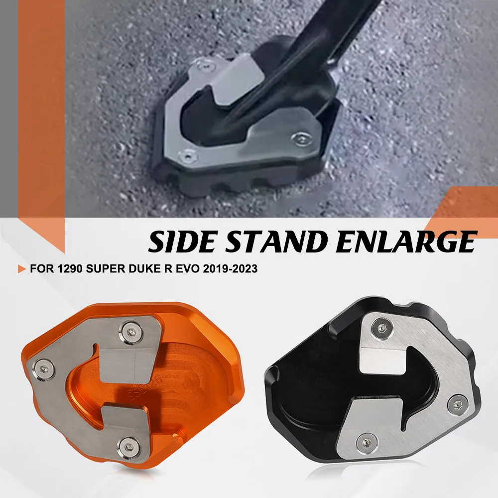 

For 1290 Super Duke R Evo 2019 2020 2021 2022 2023 Motorcycle Kickstand Foot Side Stand Extension Pad Support Plate Enlarge