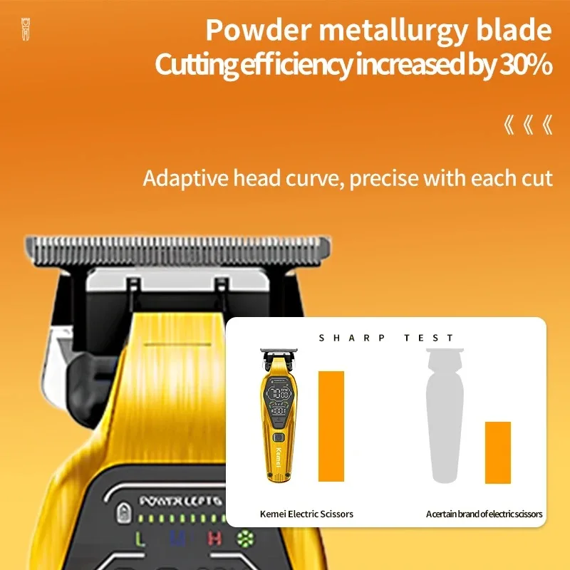 Kemei Cordless Trimmer Men Electric Foil Shaver Professional Barber Hair Clipper Combo Rechargeable Razor Hair Cutting Machine